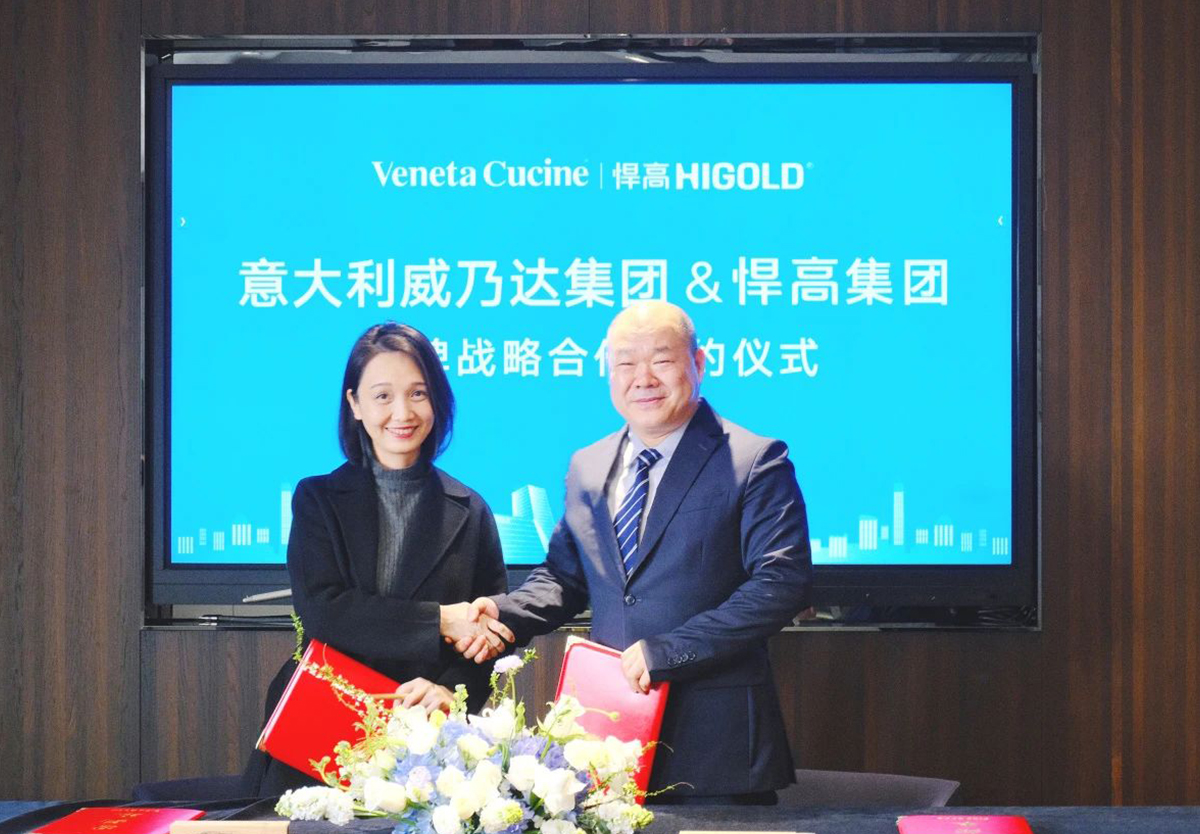 頭條，意大利櫥柜巨頭威乃達牽手悍高，雙劍合璧，舞動全球！