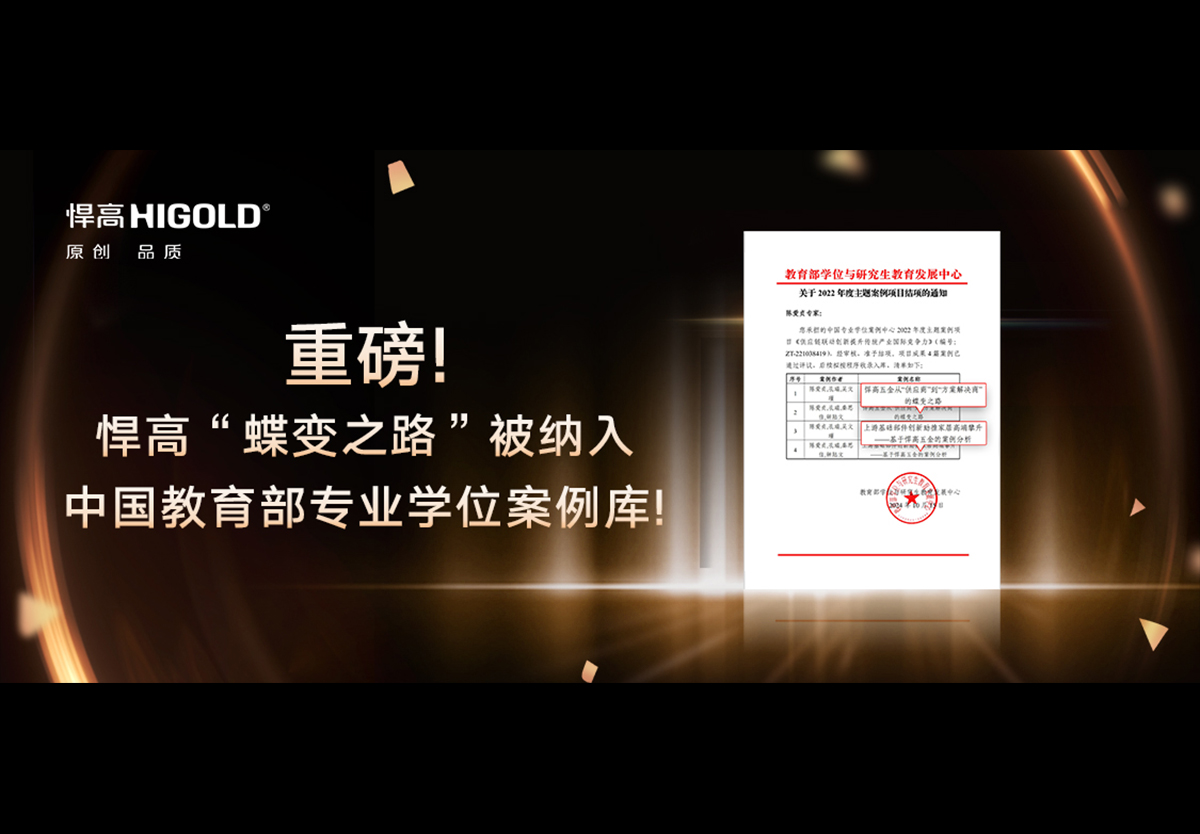 重磅! 悍高“蝶變之路”被納入中國教育部專業(yè)學(xué)位經(jīng)典發(fā)展案例庫!